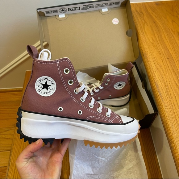 NWT Converse Run Star Hike Platform in saddle high top Chuck Taylor - Picture 11 of 11